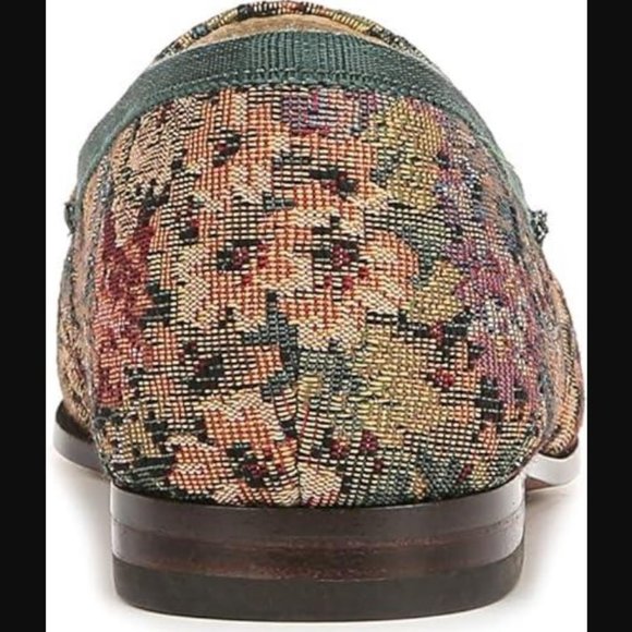 SAM EDELMAN Multicolored Floral Jacquard Bit Buckle LORAINE Loafers NEW - Picture 7 of 9